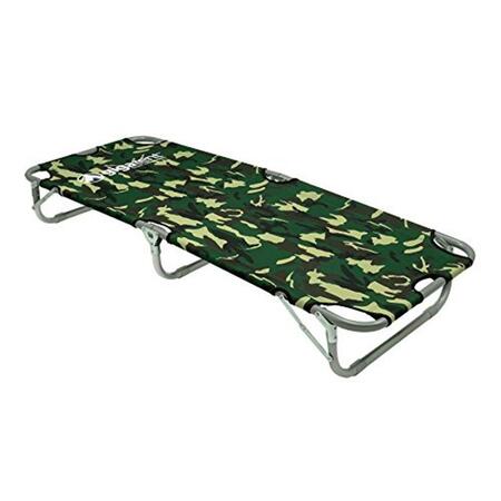 GIGA TENTS Kids Cot Portable Toddler Bed Plus Travel Bag - Camouflage JFC 05